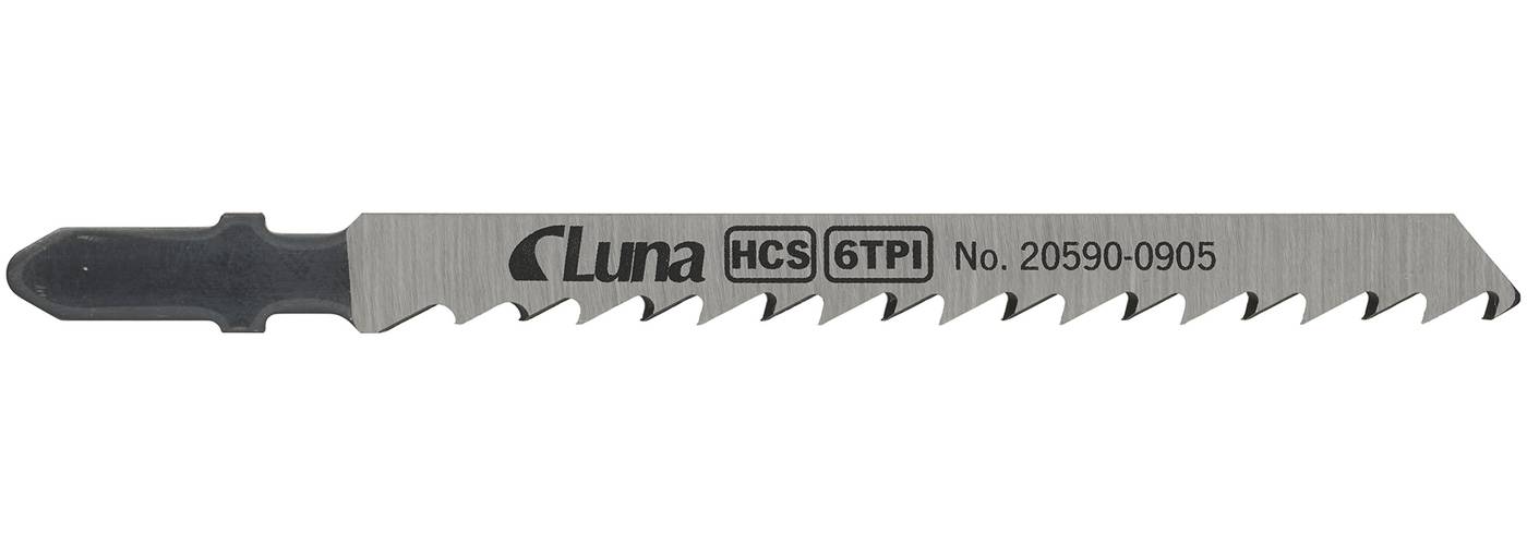 HCS jigsaw blades for wood and plastic, with ground teeth and tapered back
