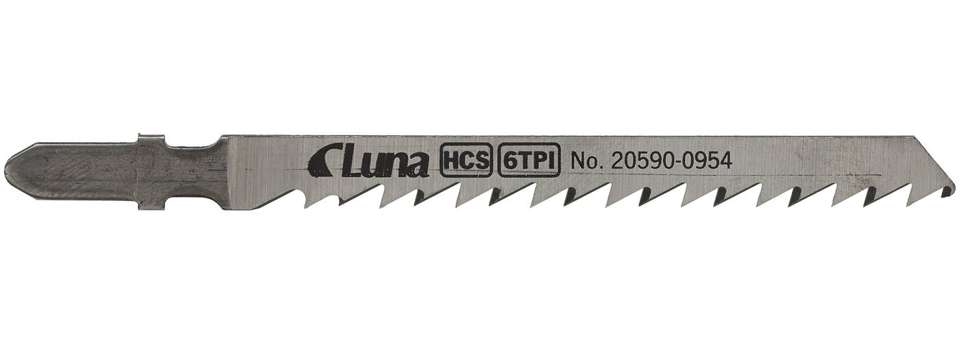 HCS jigsaw blades for wood and plastic, with ground teeth and tapered back