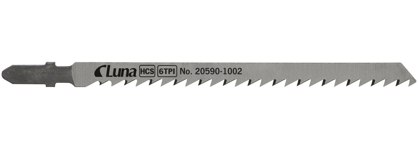 HCS jigsaw blades for wood and plastic, with ground teeth and tapered back