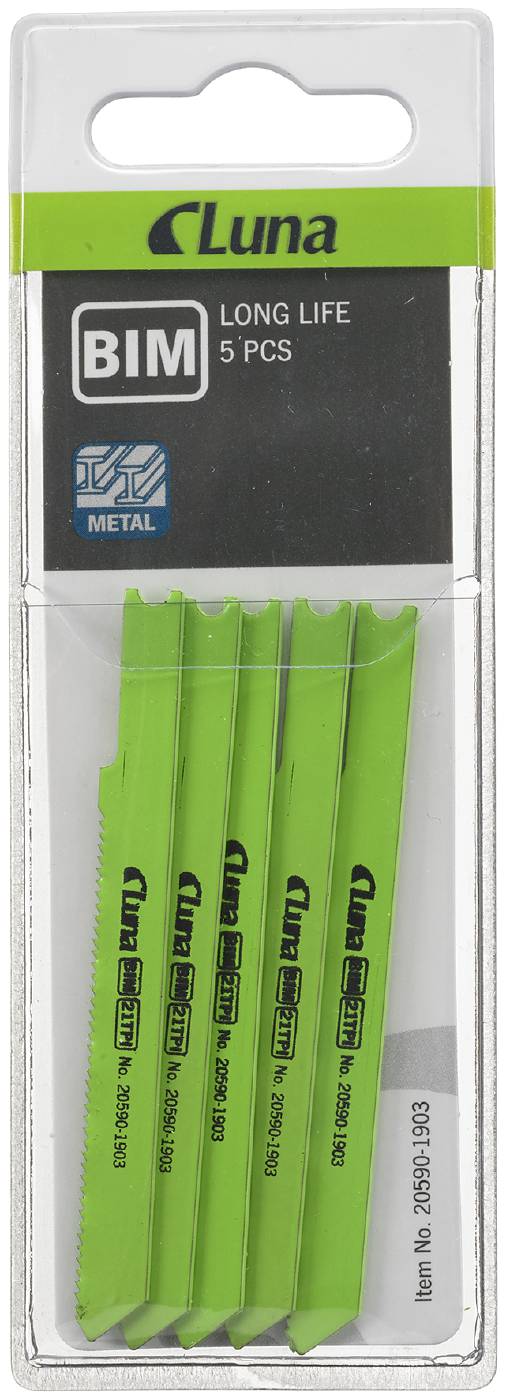 Bi-metal jigsaw blades for metal, C attachment