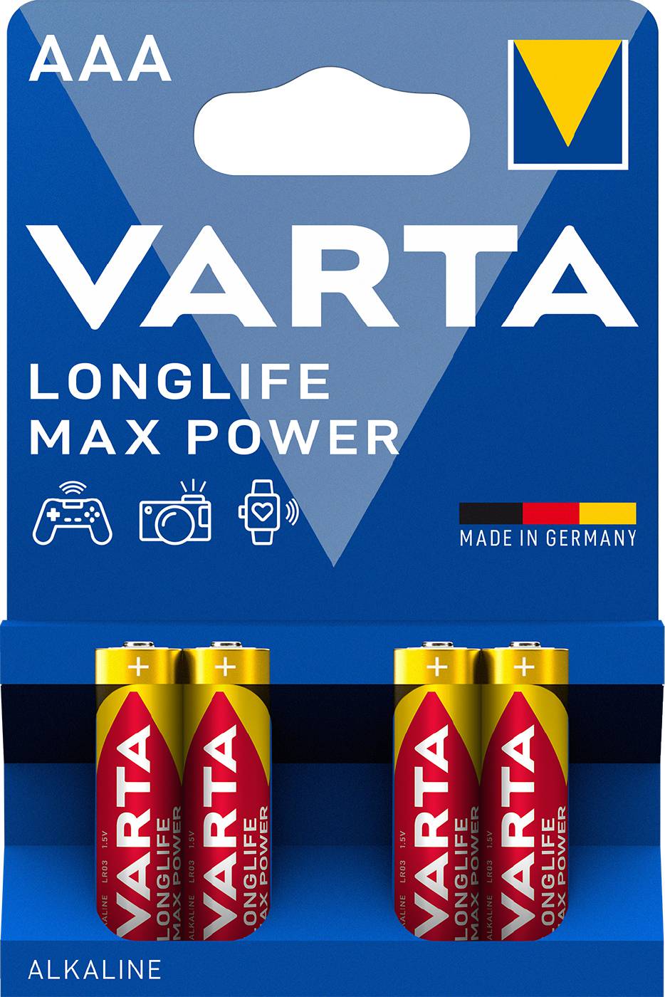 Alkaliska batterier Longlife Max Power