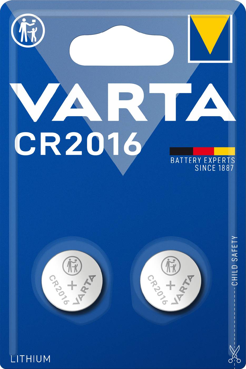 Knappceller litium Varta