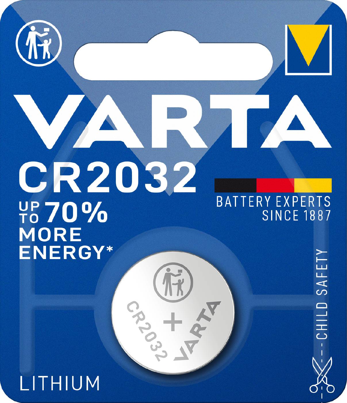 Knappceller litium Varta