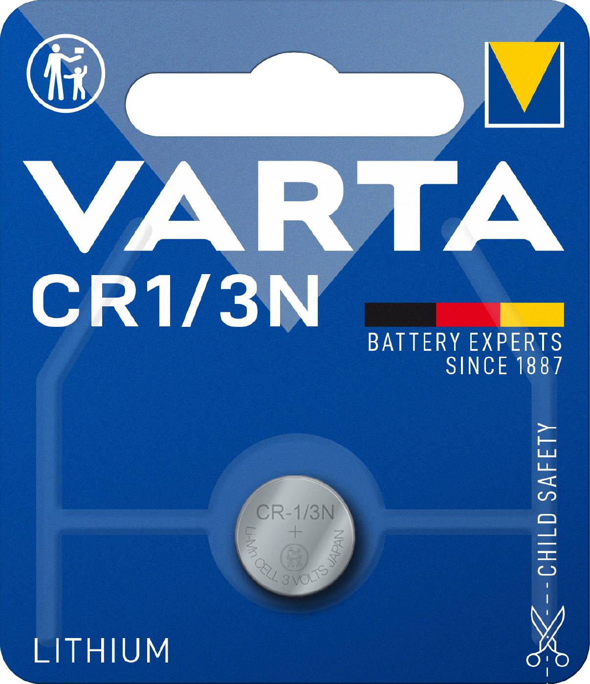 Knappceller litium Varta