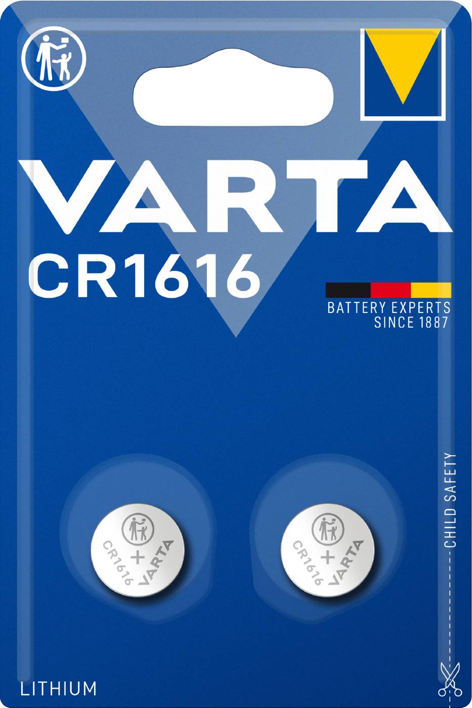 Knappceller litium Varta