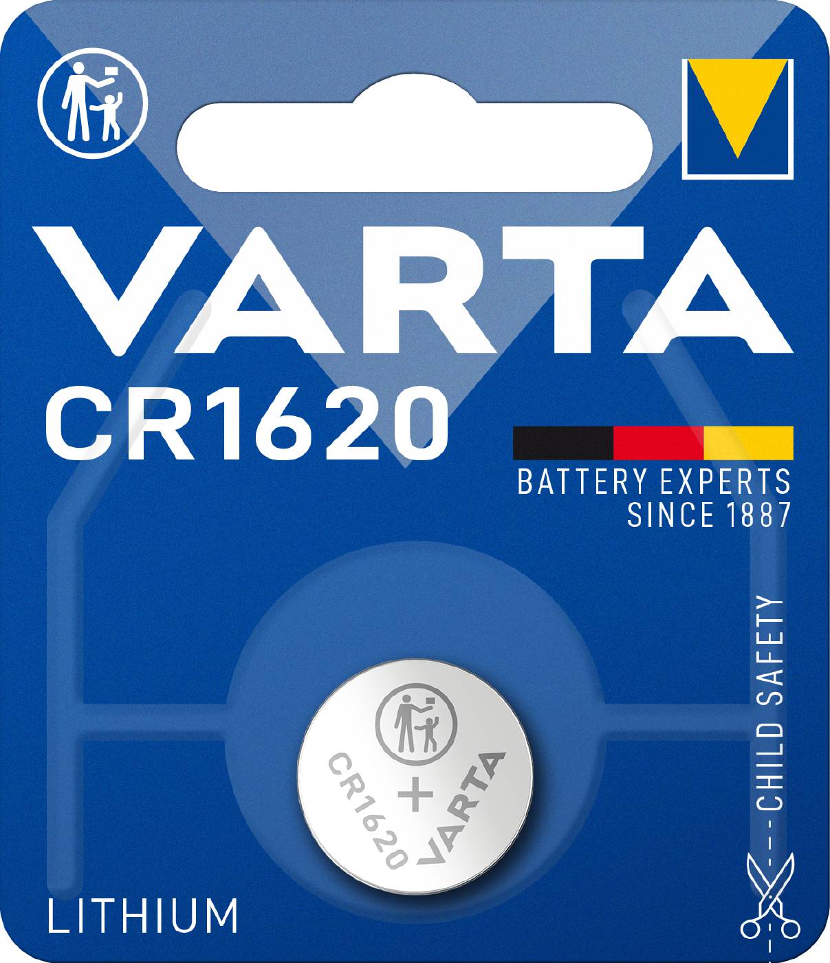 Knappceller litium Varta