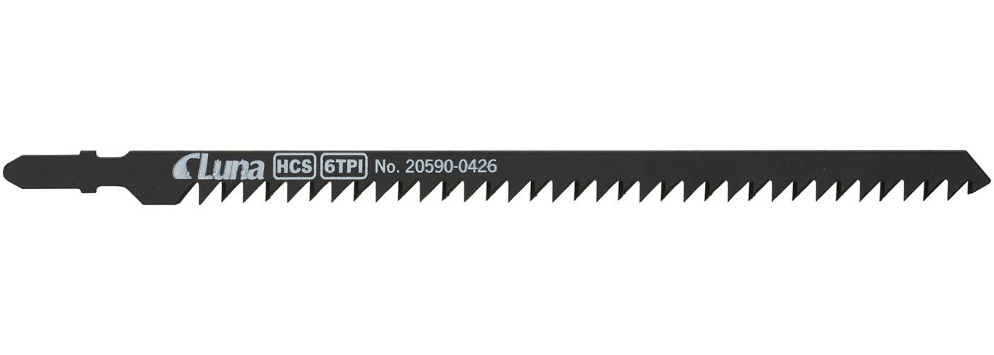 HCS jigsaw blades for wood, with milled cross-cut teeth