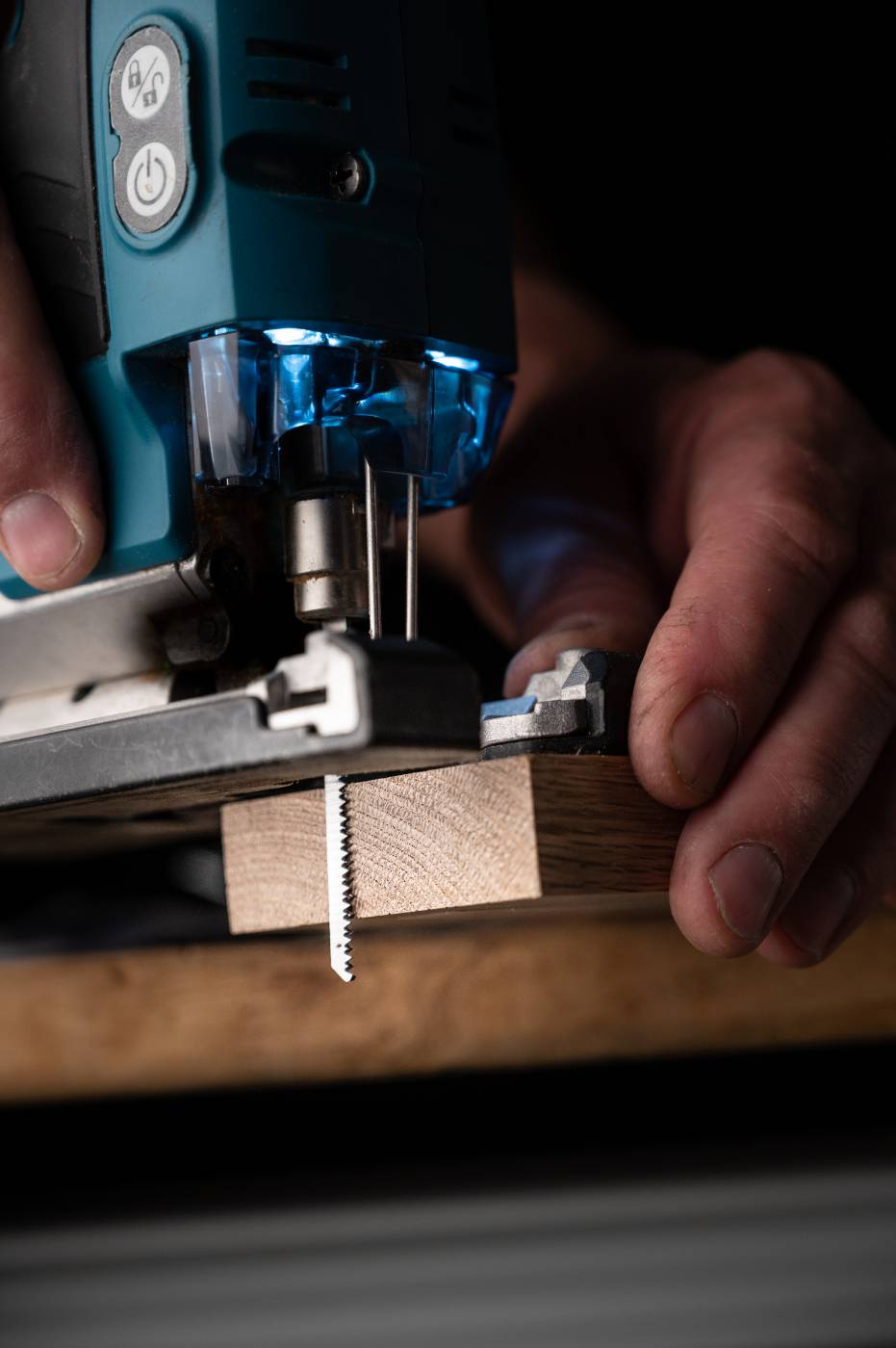 Jigsaw blade HCS for wood, plastic with ground teeth and tapered back TP50