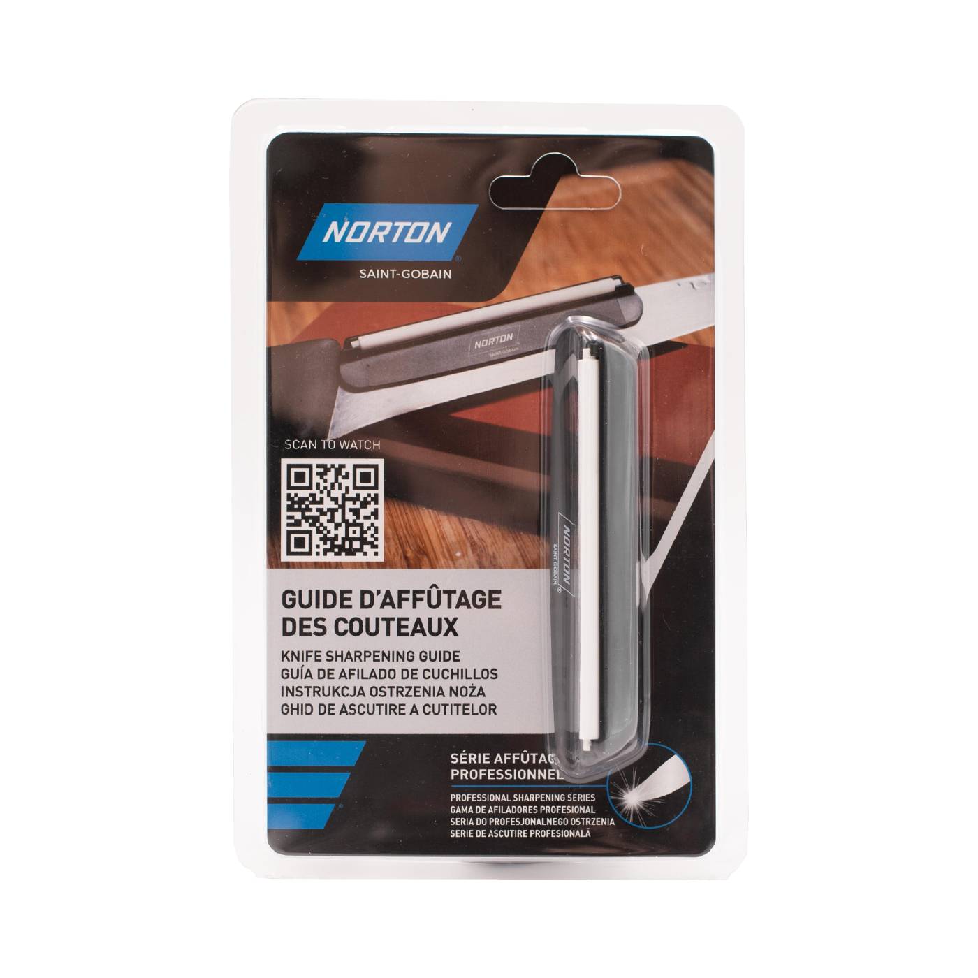 Angle guide for knife sharpening Norton