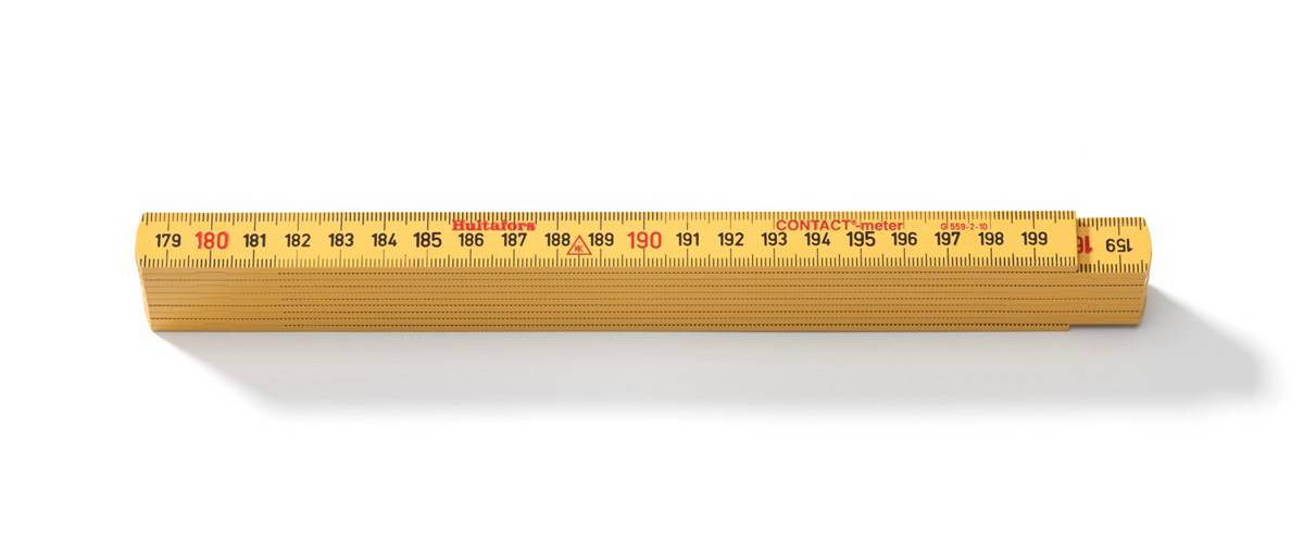 Contact folding rule (meter rule) of plastic Hultafors