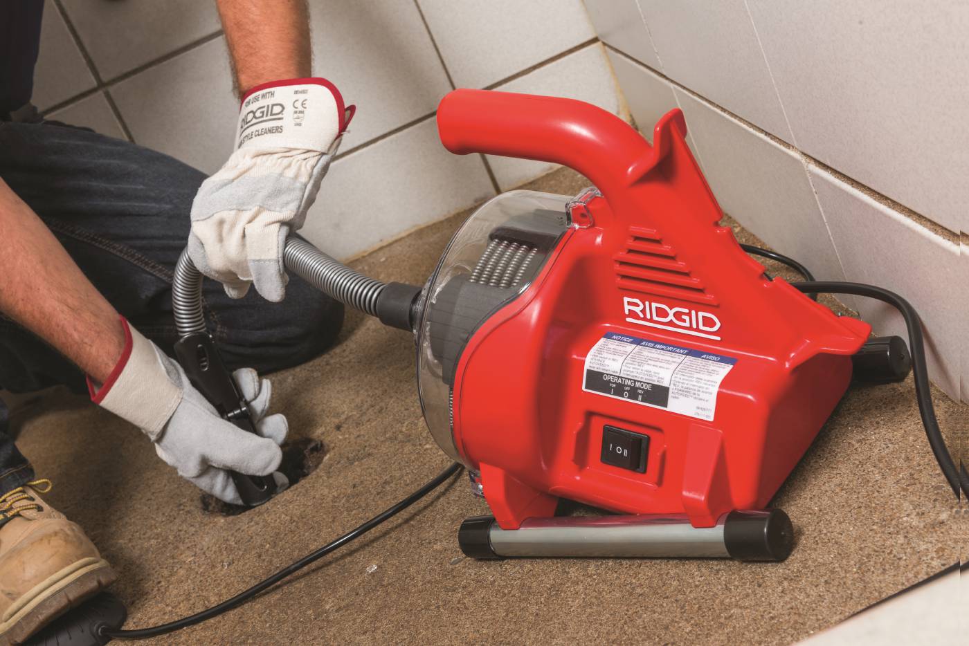 Drain cleaner PowerClear machine Ridgid