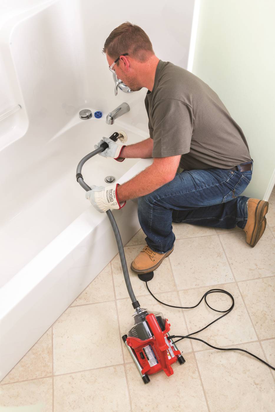 Drain cleaner PowerClear machine Ridgid