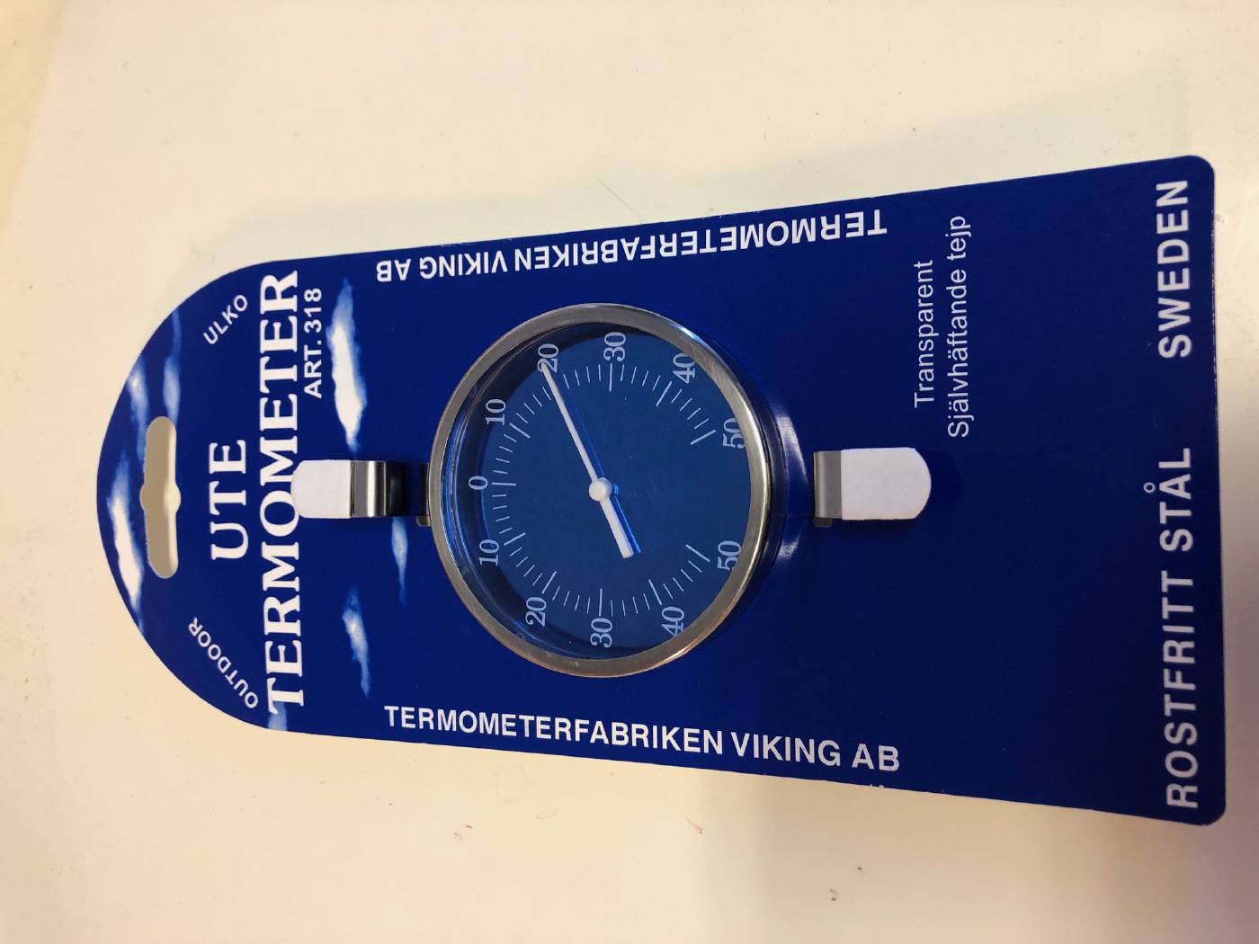 Termometer inomhus/utomhus Termometerfabriken Viking