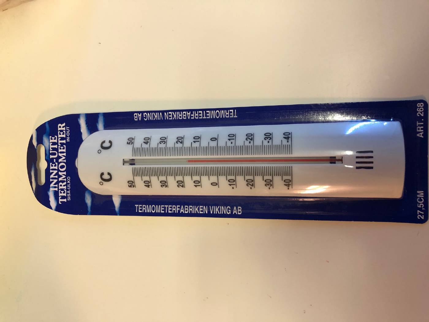 Termometer inomhus/utomhus Termometerfabriken Viking