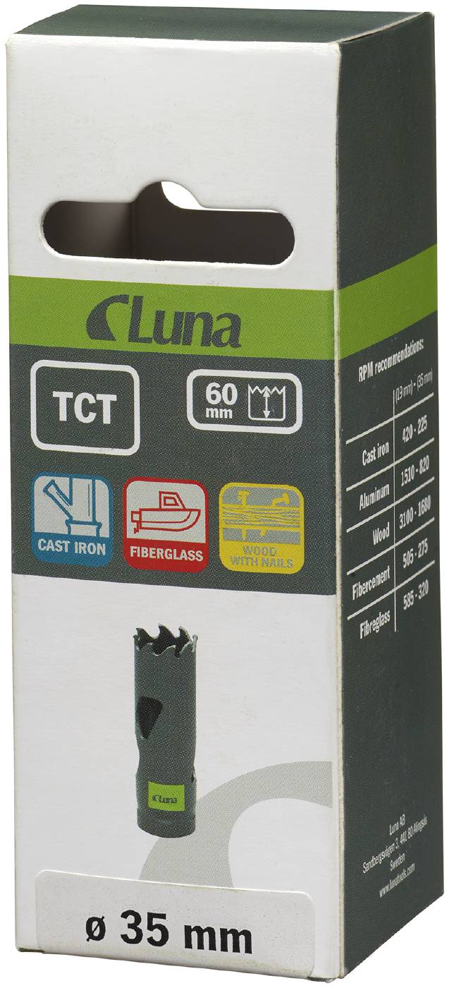 Fine toothed hole saw TCT