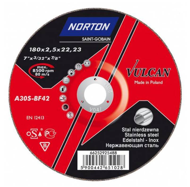Kapskiva NORTON Vulcan för metall (300 x 3.5 x 22.23)
