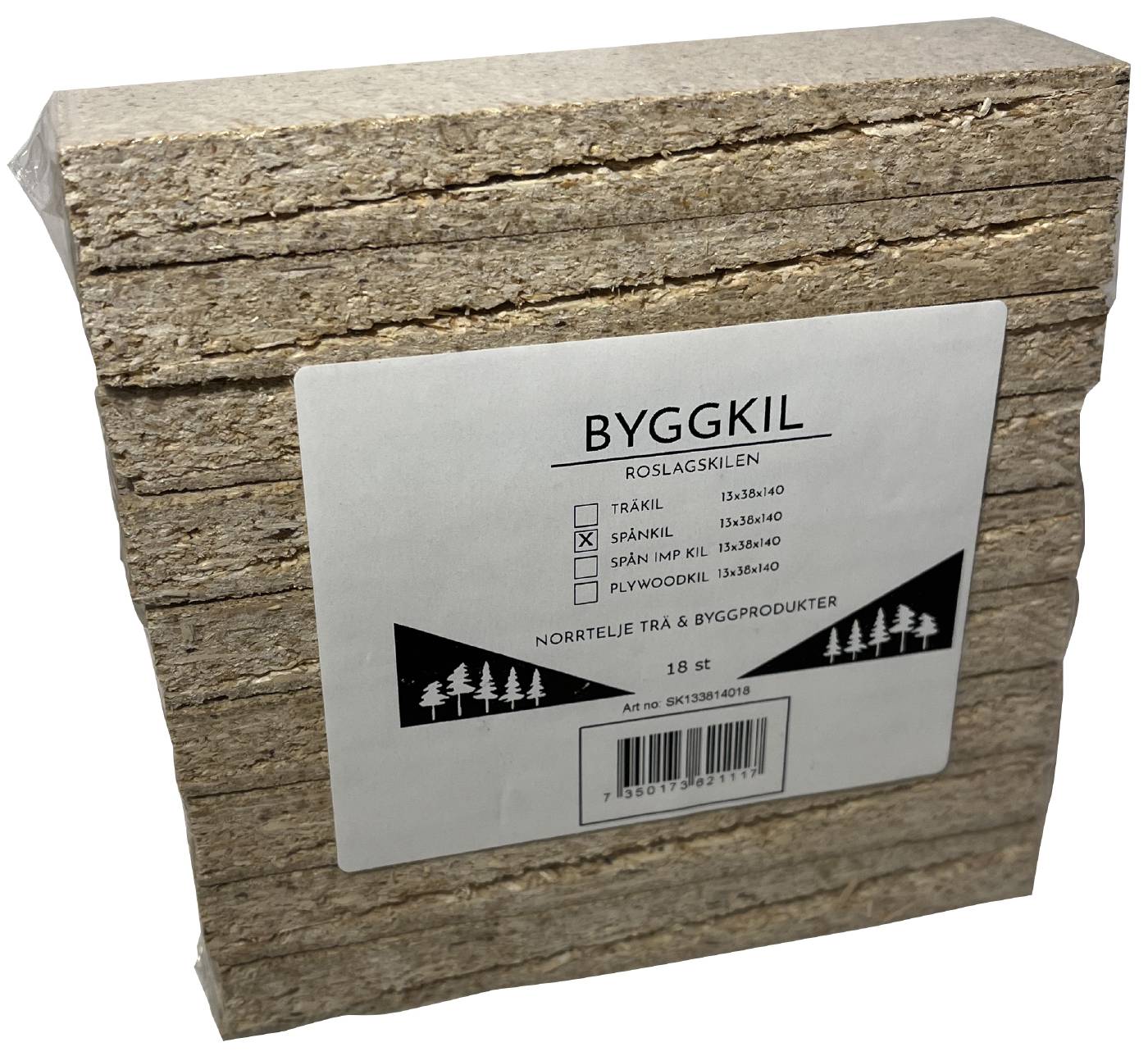 Chipboard wedge Roslagskilen