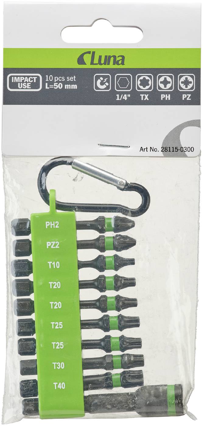 BIT SET LUNA 10 PCS IMPACT