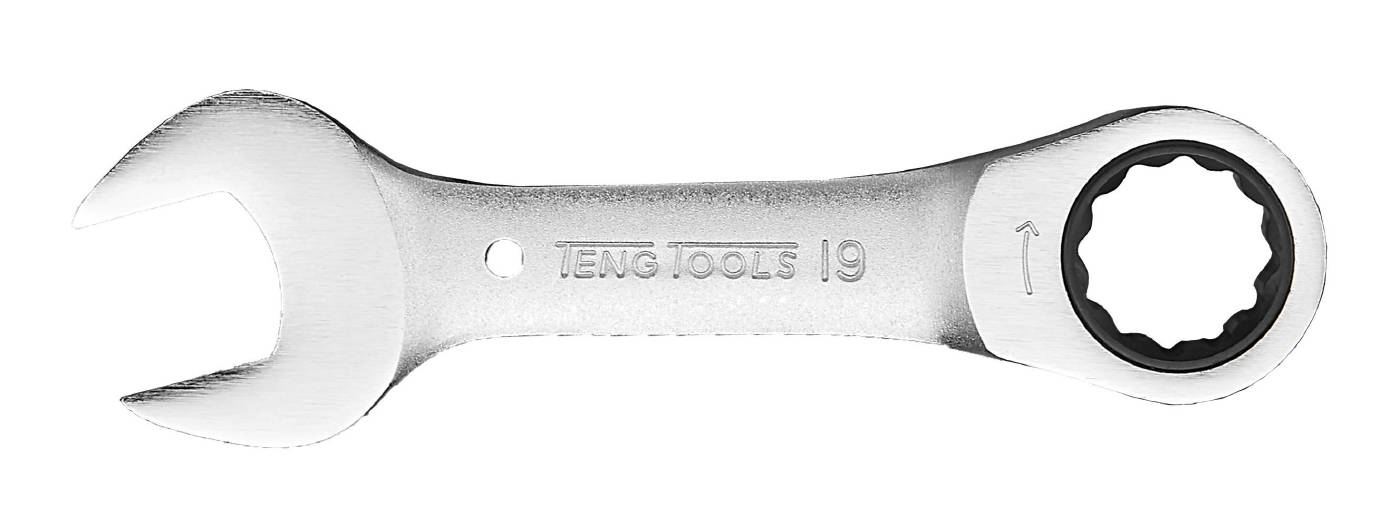 Ratcheting combination spanner Stubby Teng Tools