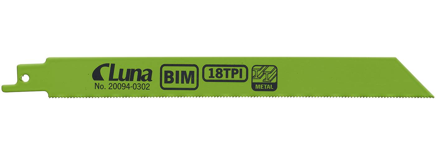 Puukkosahanterä bimetallia, metallille