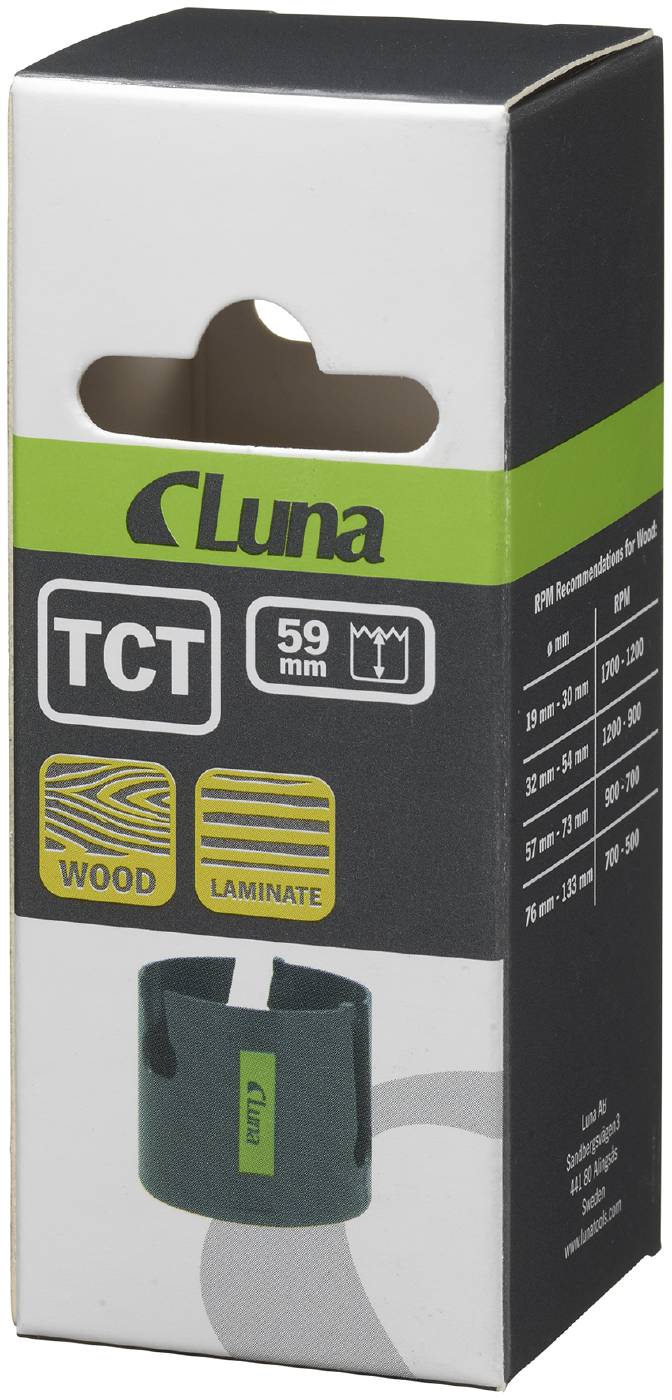 Holesaw - for wood, chipboard, tiles, plastic, etc. Luna