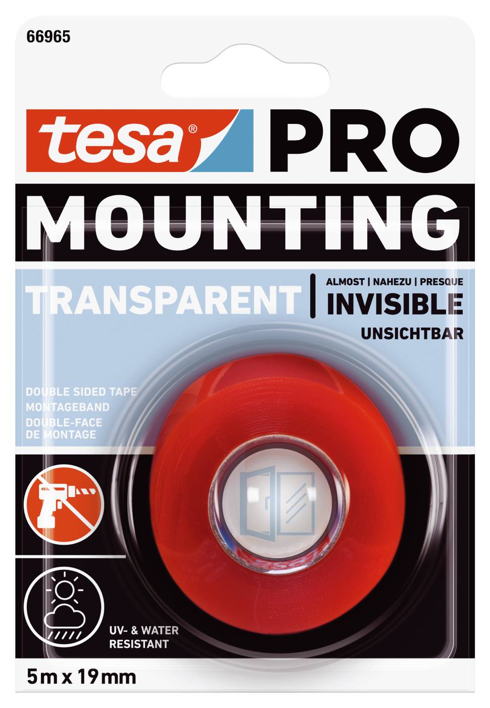 Monteringstape Tesa Pro Transparent