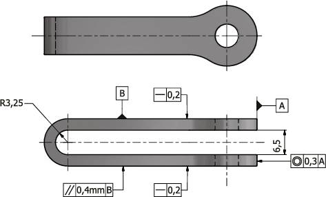 U-attachment with bolt