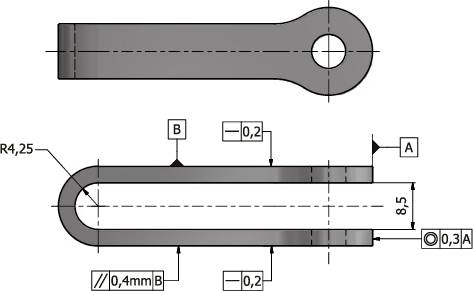 U-attachment with bolt