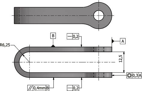 U-attachment with bolt