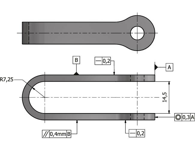 U-attachment with bolt