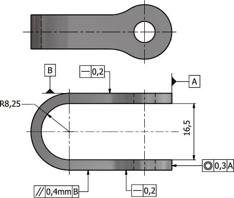 U-attachment with bolt