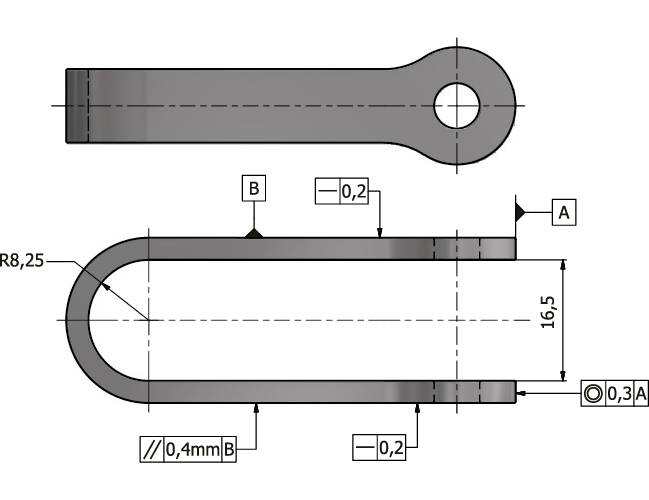 U-attachment with bolt