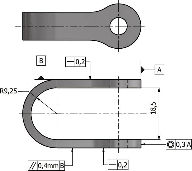 U-attachment with bolt