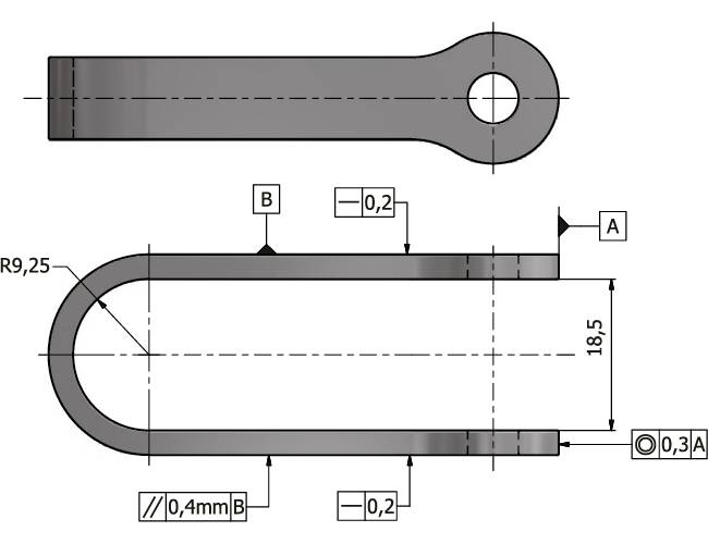 U-attachment with bolt