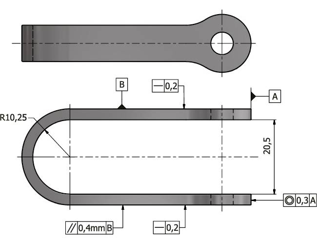 U-attachment with bolt