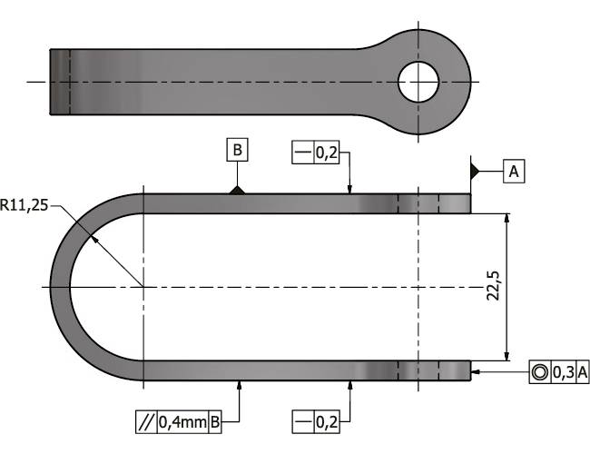 U-attachment with bolt