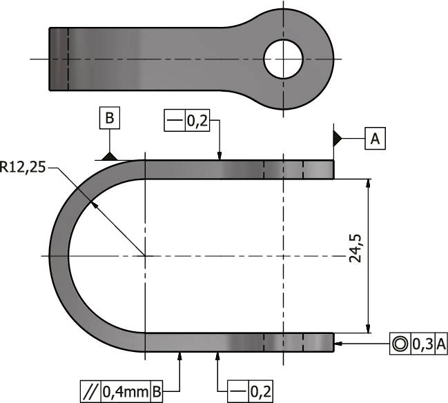 U-attachment with bolt