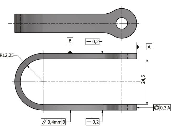 U-attachment with bolt