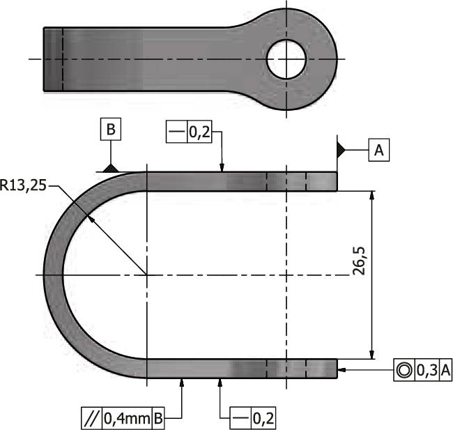 U-attachment with bolt