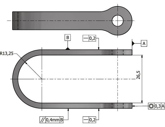 U-attachment with bolt