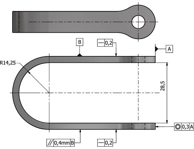 U-attachment with bolt