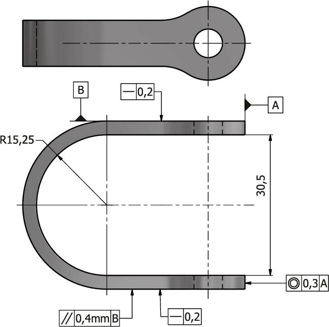U-attachment with bolt