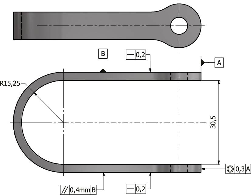 U-attachment with bolt