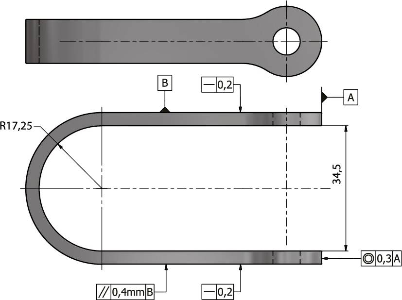U-attachment with bolt