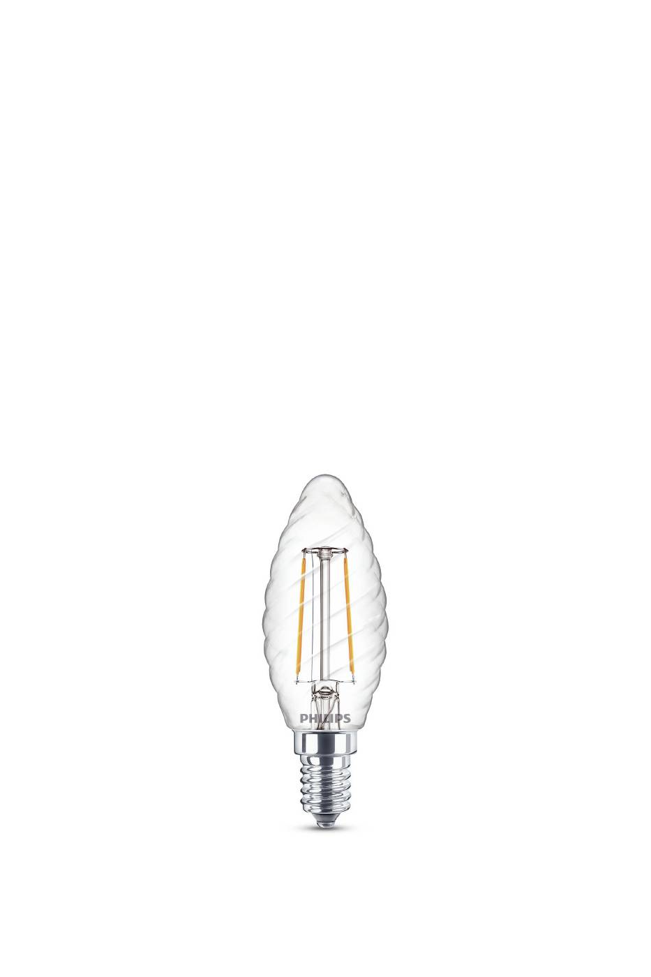 LED candle ST35 E14 clear Philips