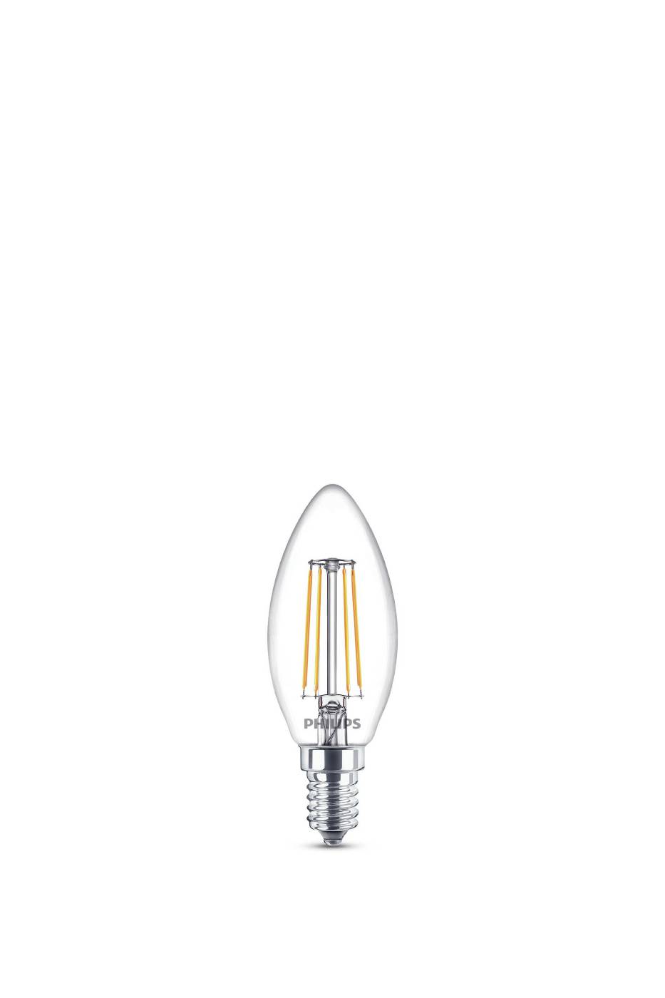 LED Classic Kerte E14 klar Philips