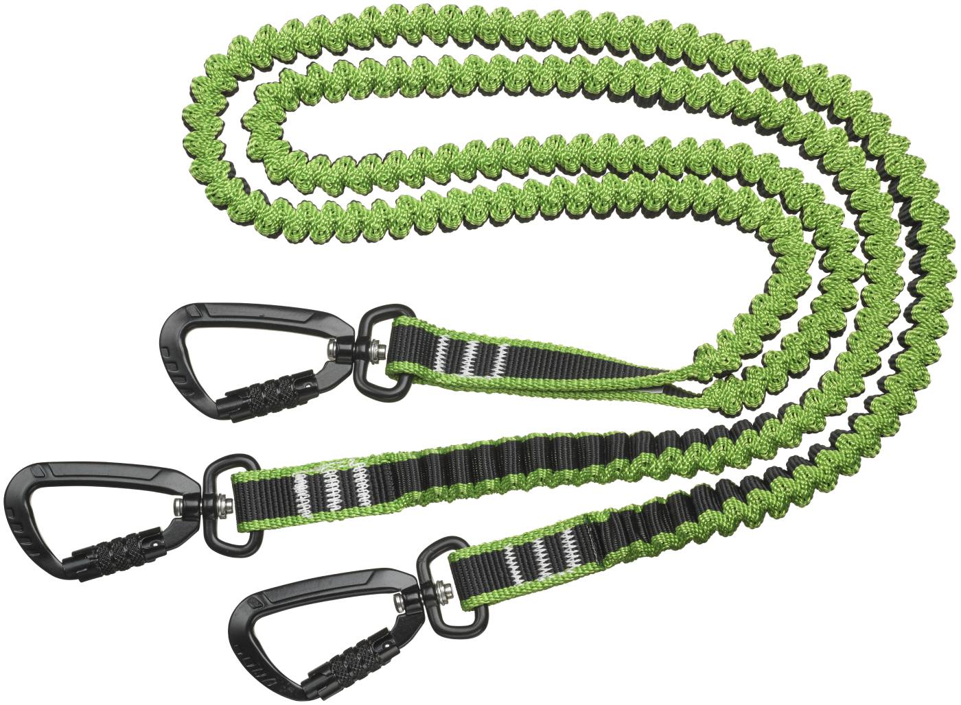 Elastic strap with 3 snap hooks