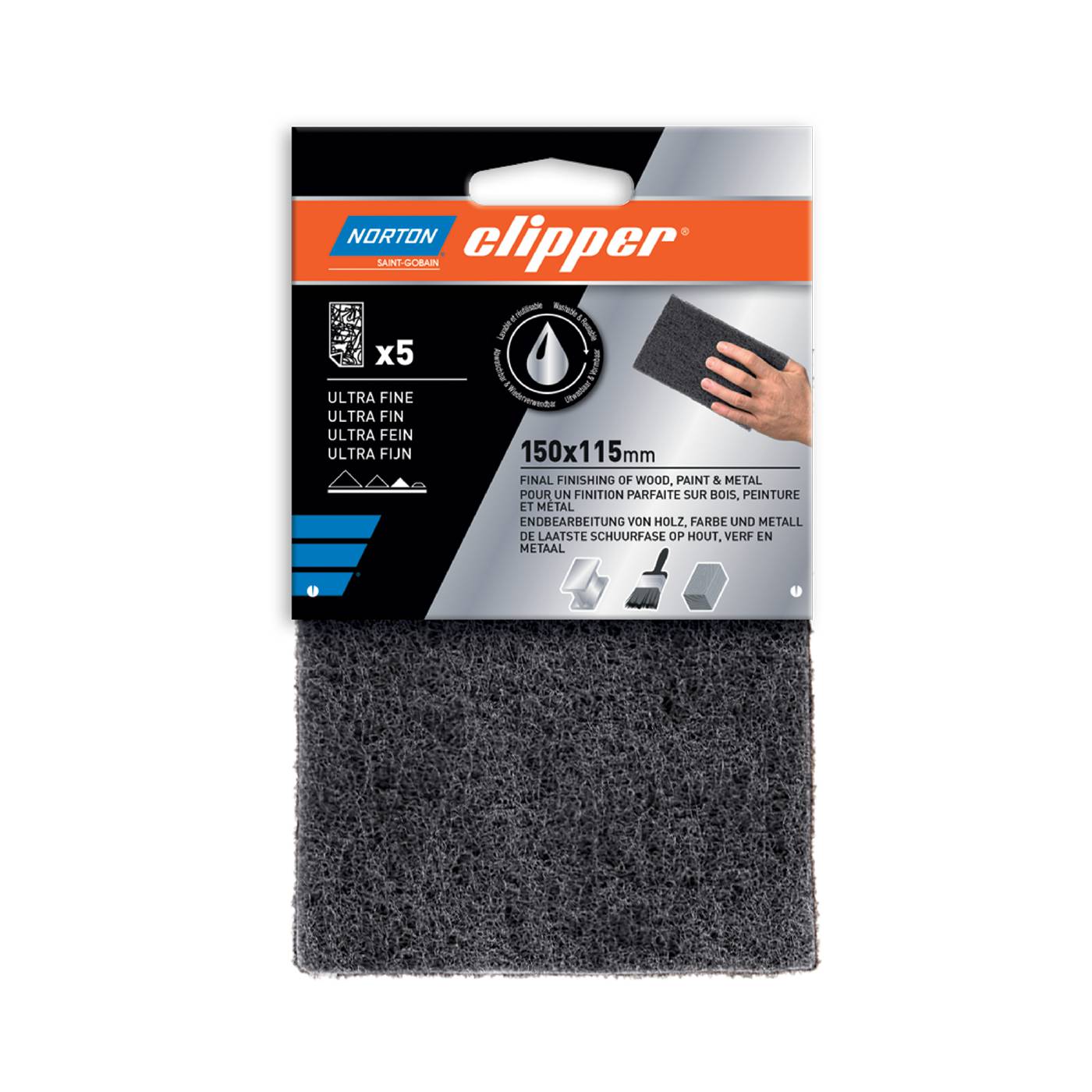 Abrasive nylon sheet Clipper 150X115 SB Norton