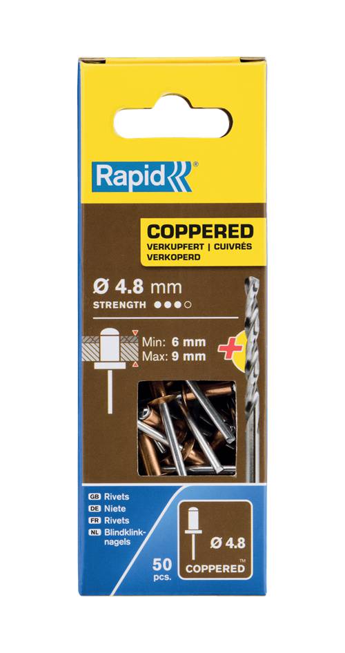 Coppered rivets Rapid