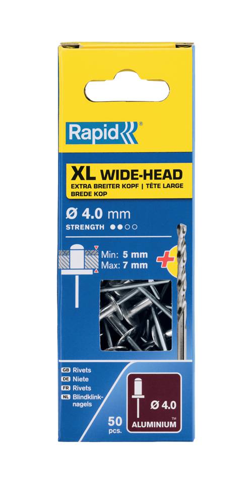 XL aluminium rivets Rapid